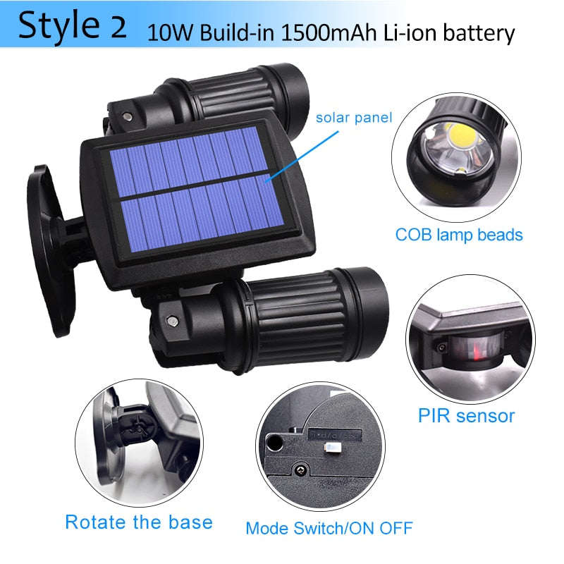 Illuminating Solar Motion-Activated LED Lights for Outdoor Spaces