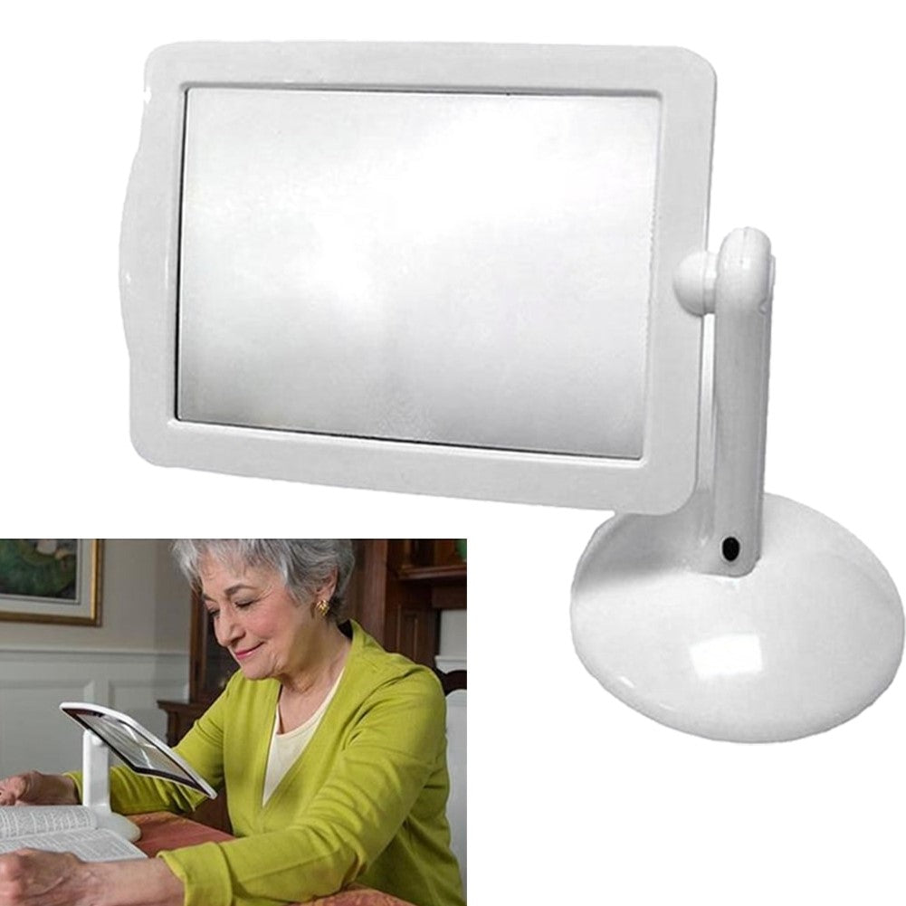 Illuminated Page Magnifier with Adjustable Stand
