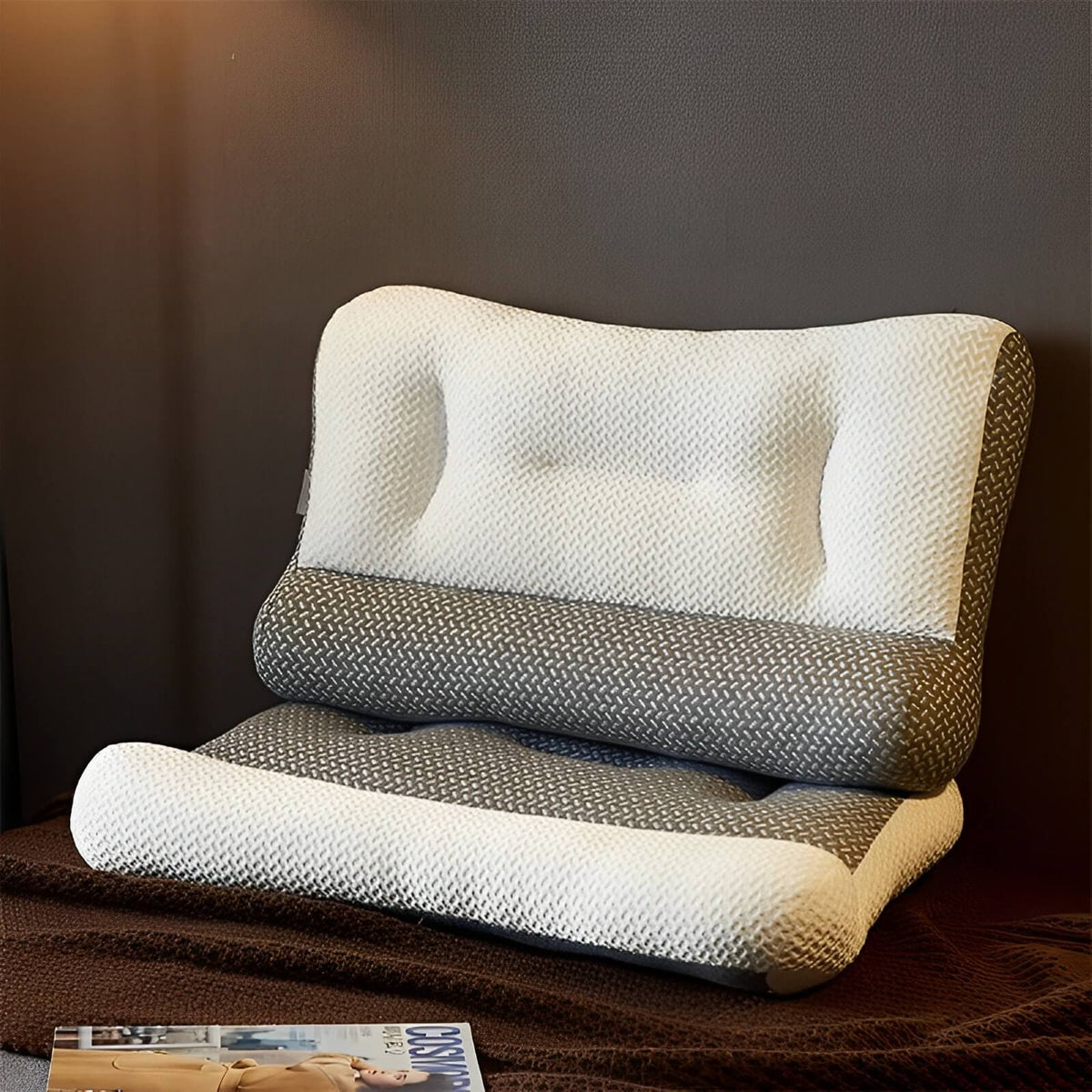 Grey Ergonomic Seat Cushion for Comfort and Support