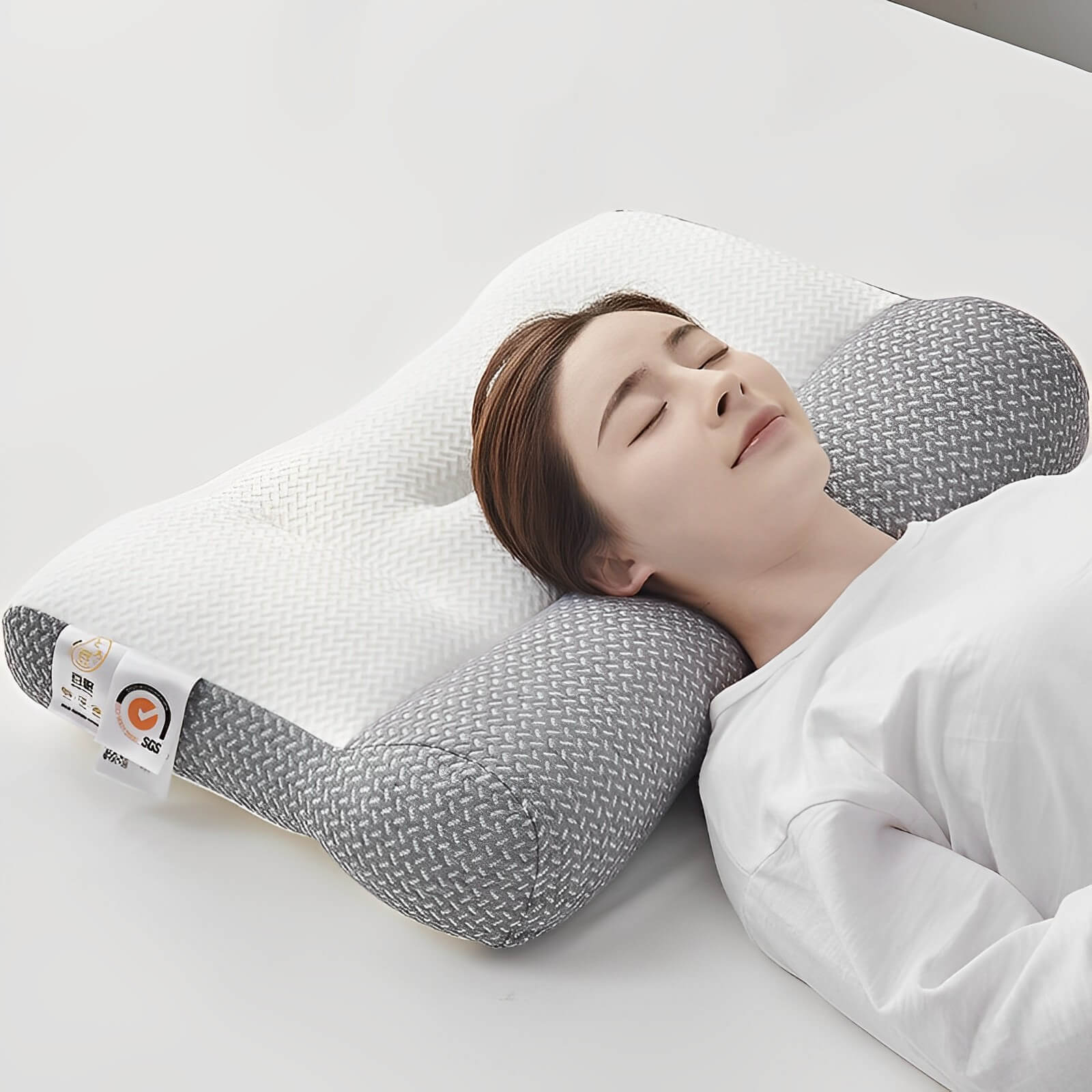 Grey Ergonomic Seat Cushion for Comfort and Support