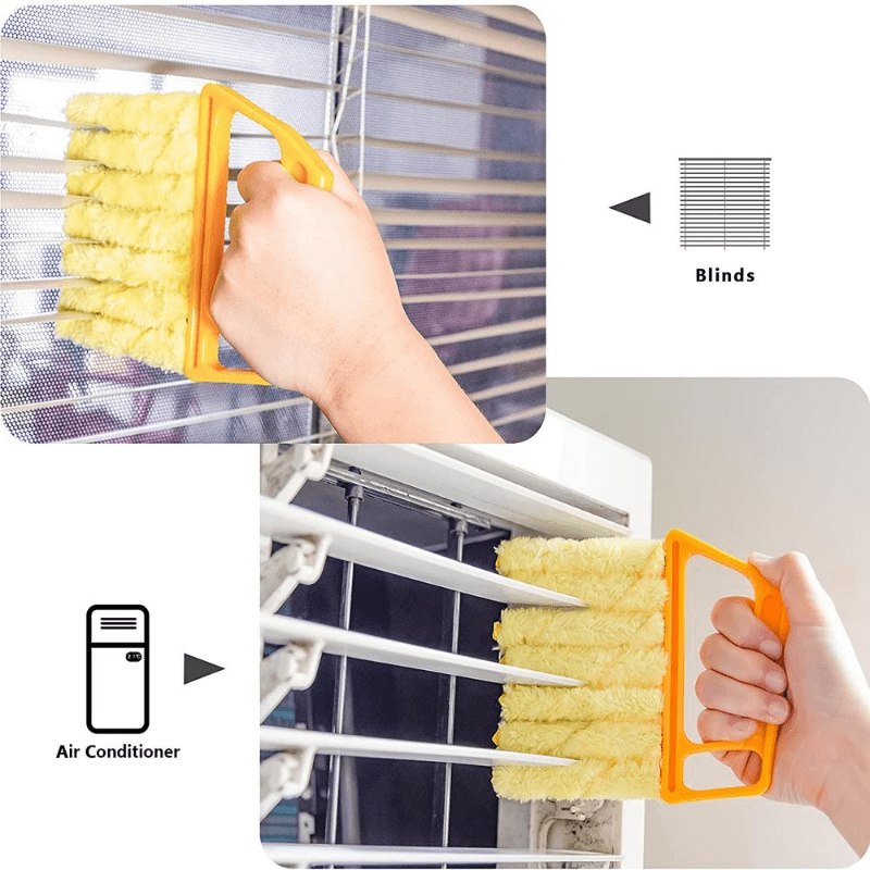 DustBuster Pro – Reusable Microfiber Brush for Windows & Blinds