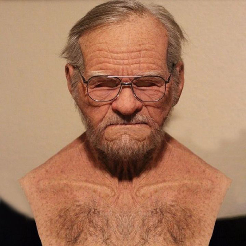 Lifelike Full-Face Latex Mask for Halloween & Cosplay Events