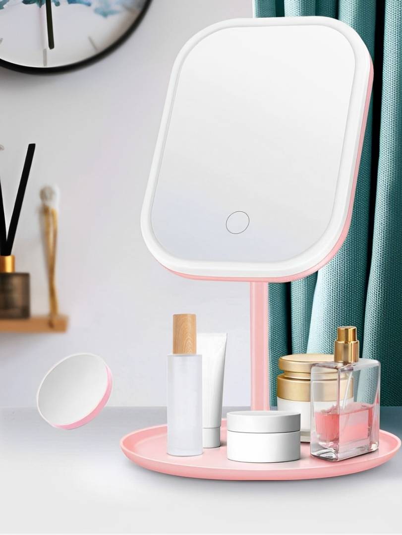 Illuminated Travel Beauty Mirror for Flawless Makeup