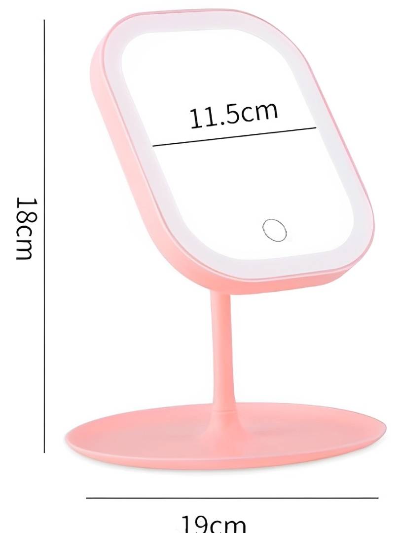 Illuminated Travel Beauty Mirror for Flawless Makeup