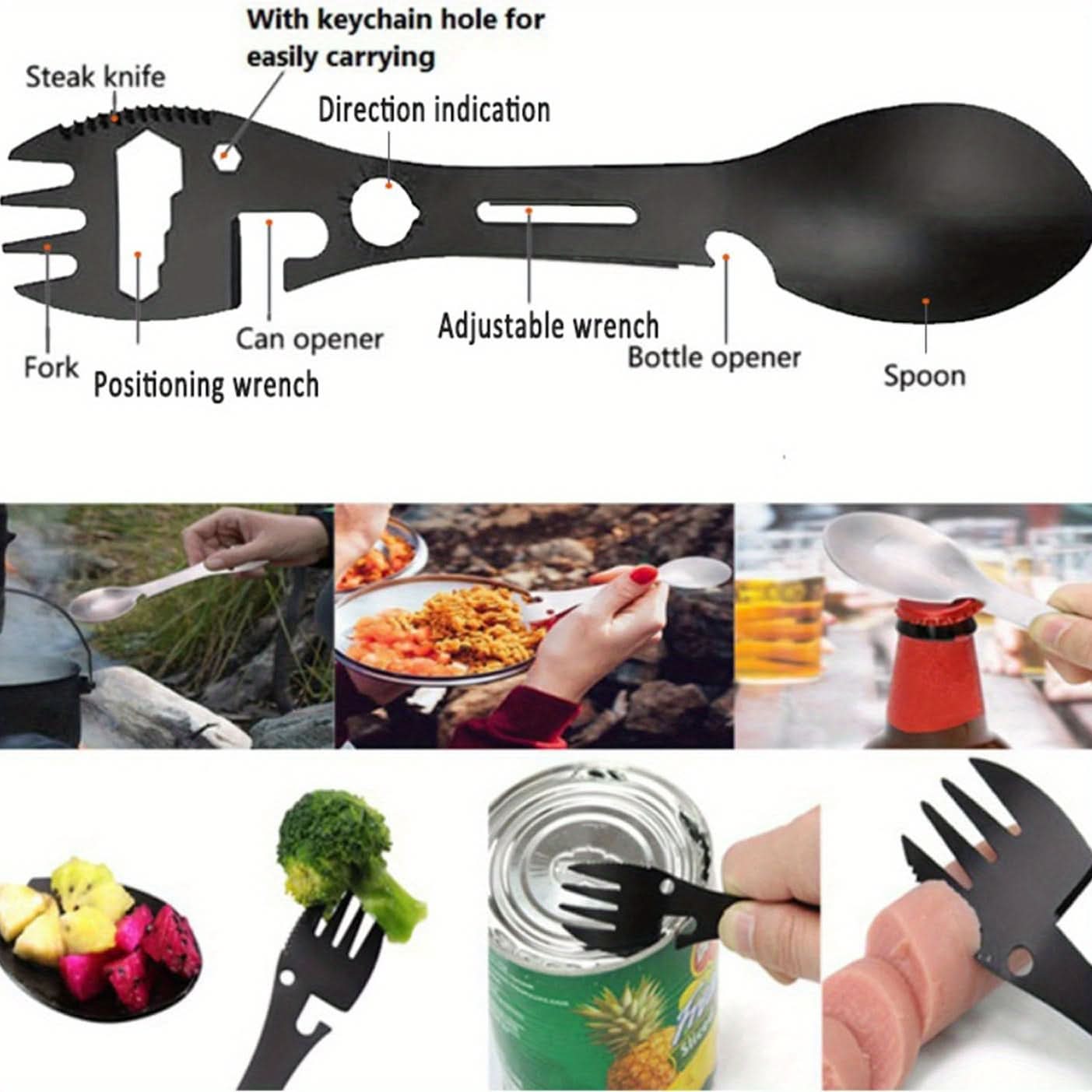 AdventureMate – All-in-One Spork Tool for Outdoor Dining
