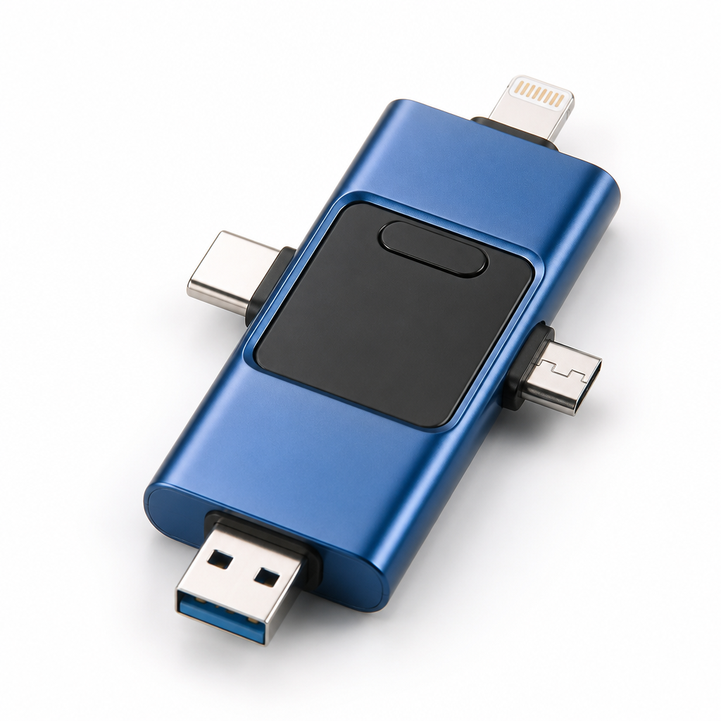 4-in-1 Multi-Connector USB Flash Drive