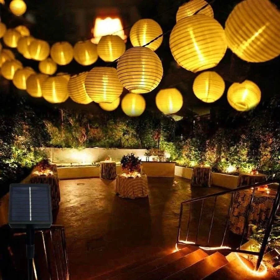 LuminousGlow – Eco-Friendly Solar LED String Lights for Outdoor Celebrations