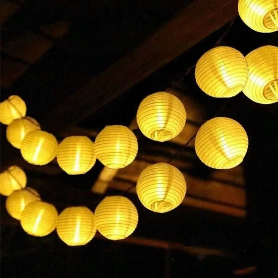 LuminousGlow – Eco-Friendly Solar LED String Lights for Outdoor Celebrations