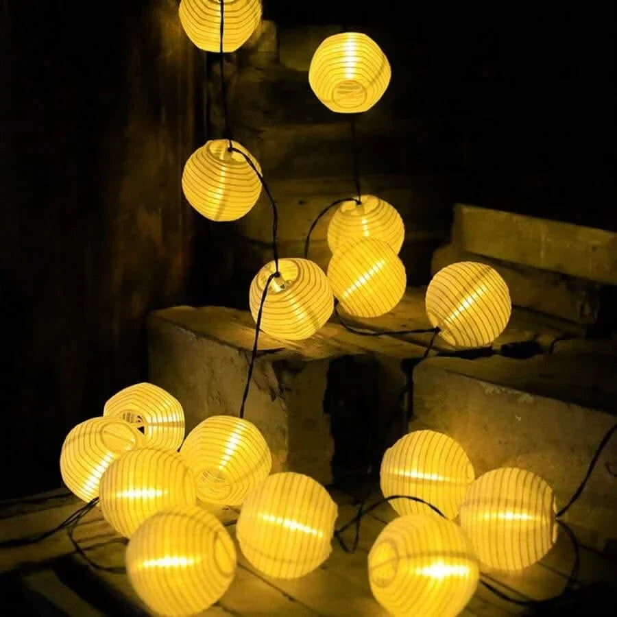 LuminousGlow – Eco-Friendly Solar LED String Lights for Outdoor Celebrations
