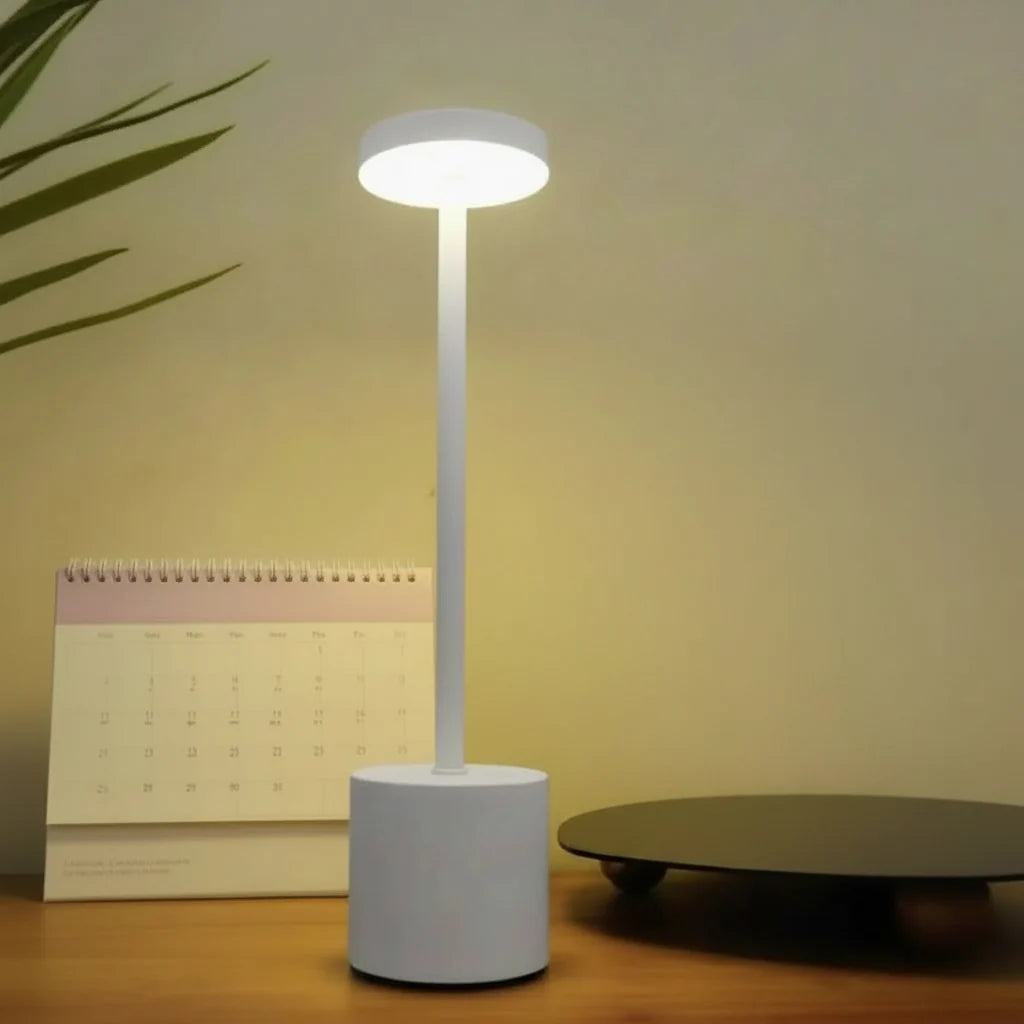 IlluminatePro – Versatile Rechargeable LED Desk Light with Flame Effect