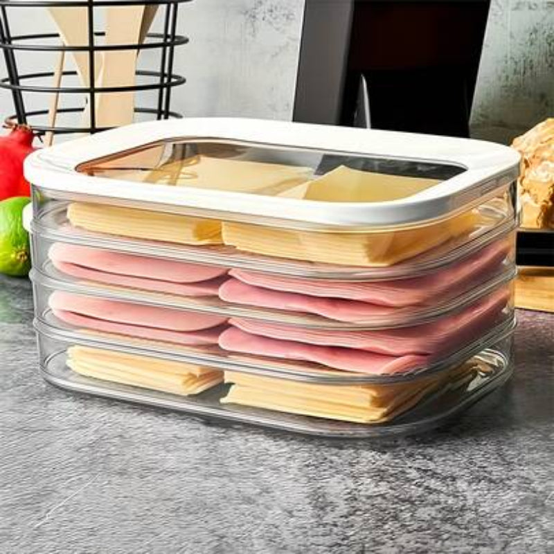 Clear Food Storage Box for Optimal Meat Freshness