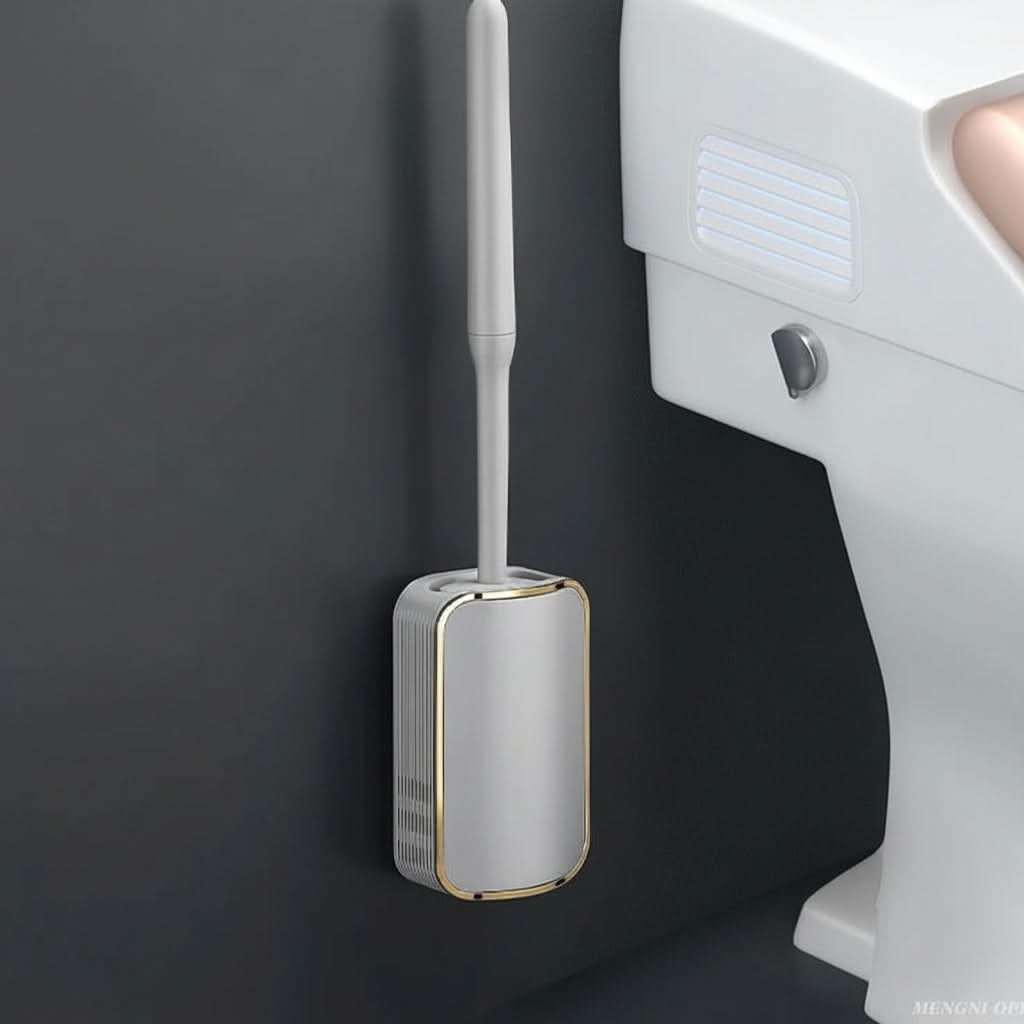 SleekDry – Wall-Mounted Toilet Brush & Holder Set