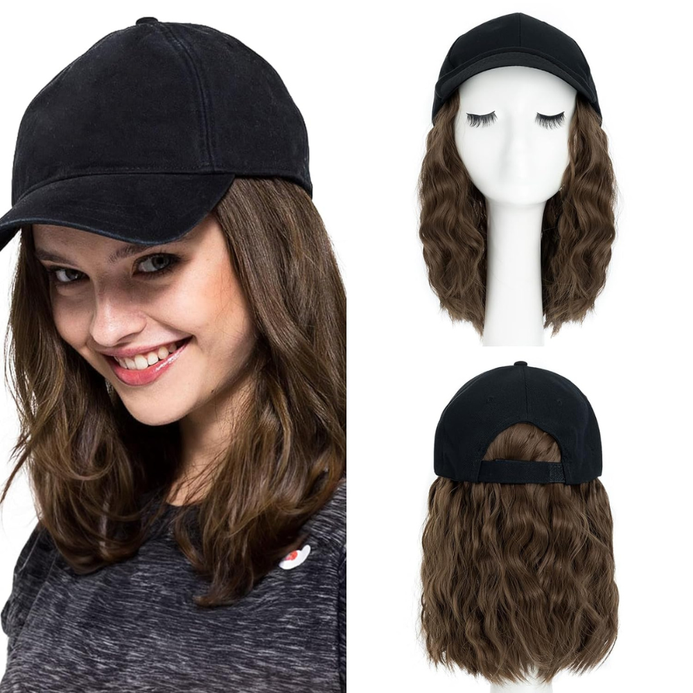 Stylish Flame-Resistant Wavy Hair Cap for Effortless Looks