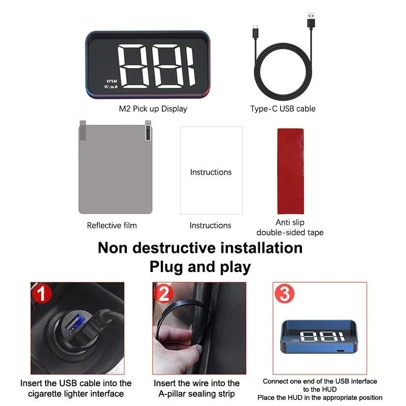 Smart Heads-Up Speed Display for Vehicles