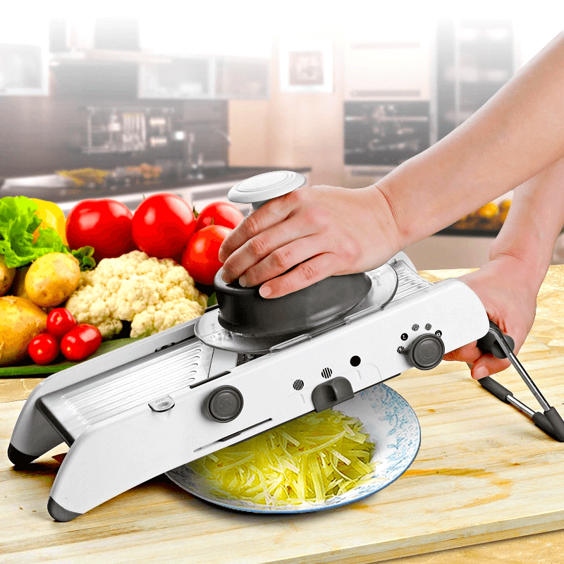 PrepMaster - 18-in-1 Versatile Stainless Steel Slicer for Quick Meal Prep