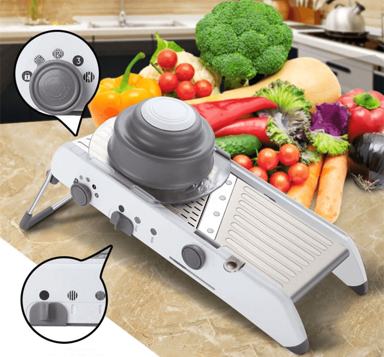 PrepMaster - 18-in-1 Versatile Stainless Steel Slicer for Quick Meal Prep