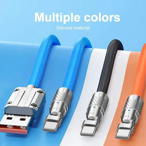 Versatile 180° Charging Cable for Effortless Use