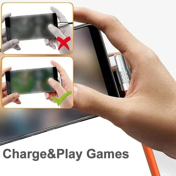 Versatile 180° Charging Cable for Effortless Use