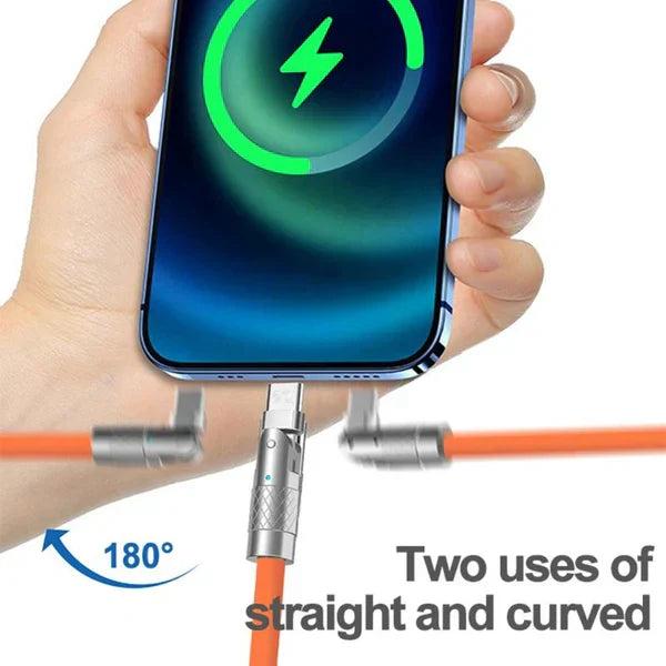 Versatile 180° Charging Cable for Effortless Use