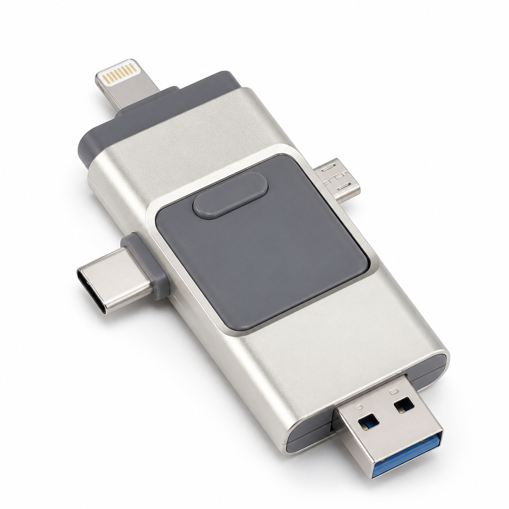 Multi-Connector USB Flash Drive (4-in-1)
