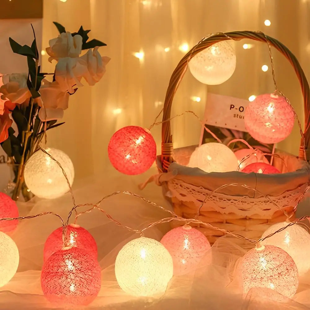 Ball String Lights for Atmospheric Decor