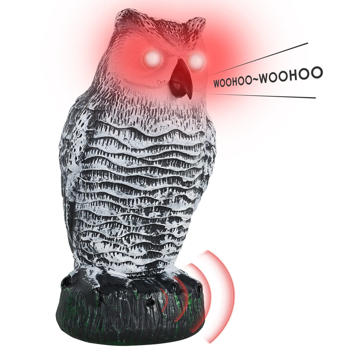 Lifelike Owl Scarecrow for Effective Pest Control