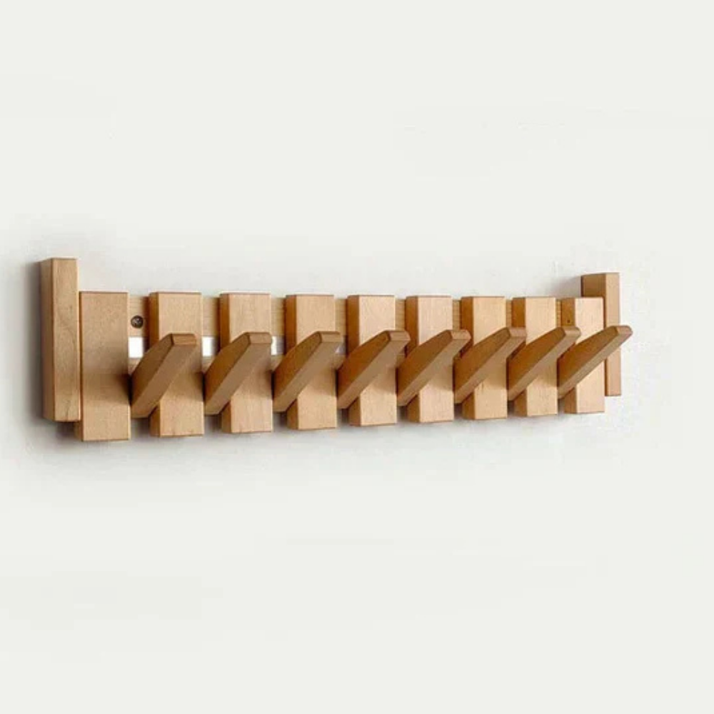 Harmony Rack – Artistic Wooden Coat Hanger for Walls