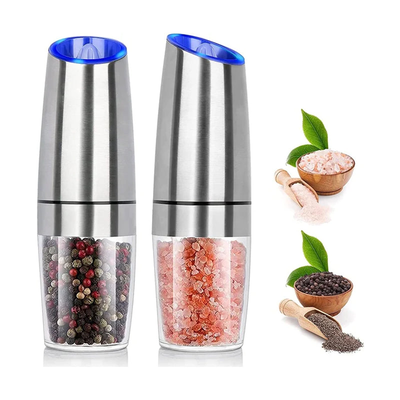 LED Light Electric Pepper Mill with Gravity Induction