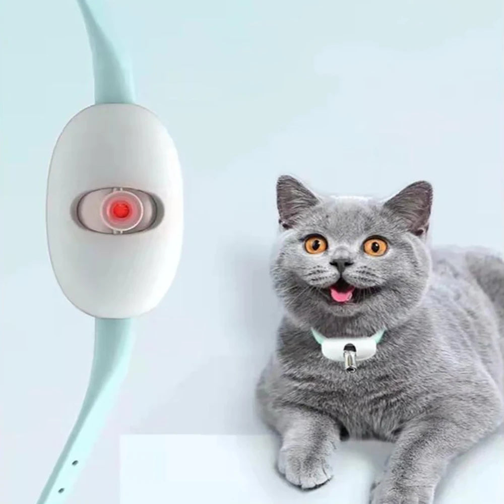 USB Rechargeable Laser Play Collar for Cats