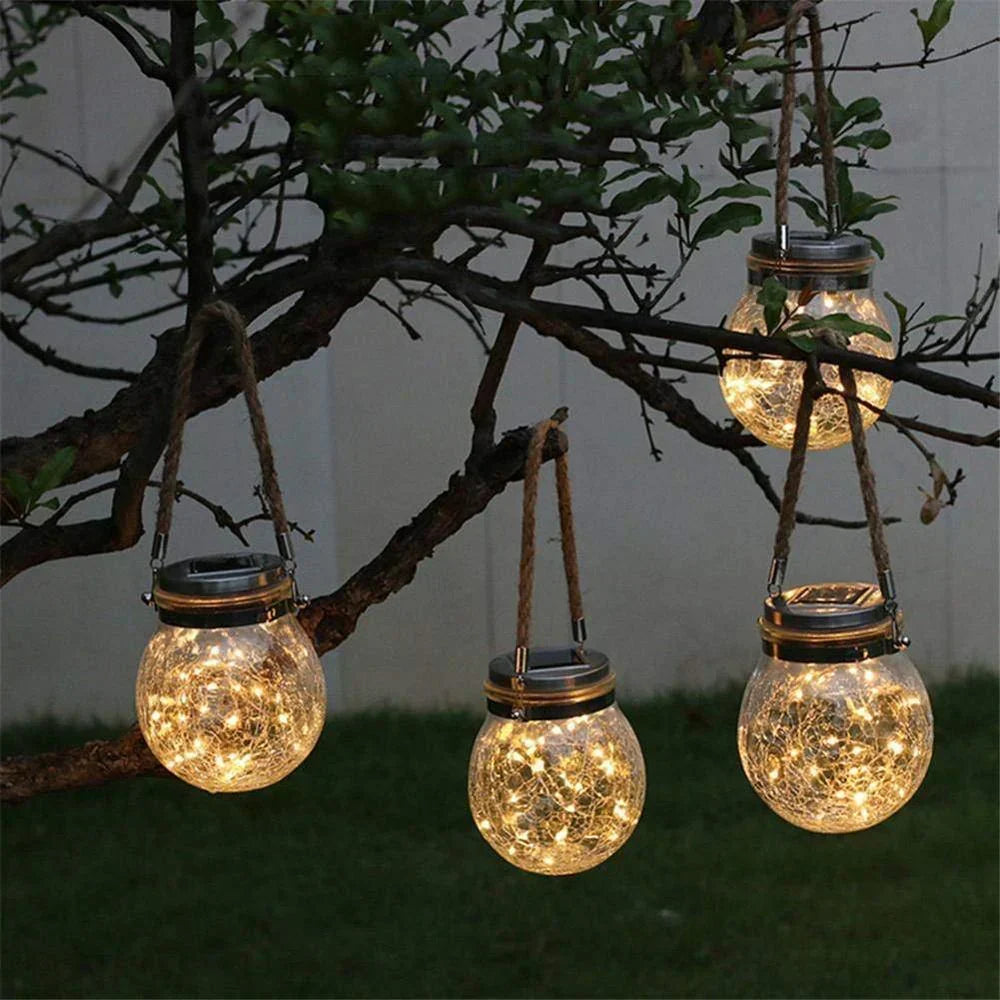 Solar-Powered Jar Light