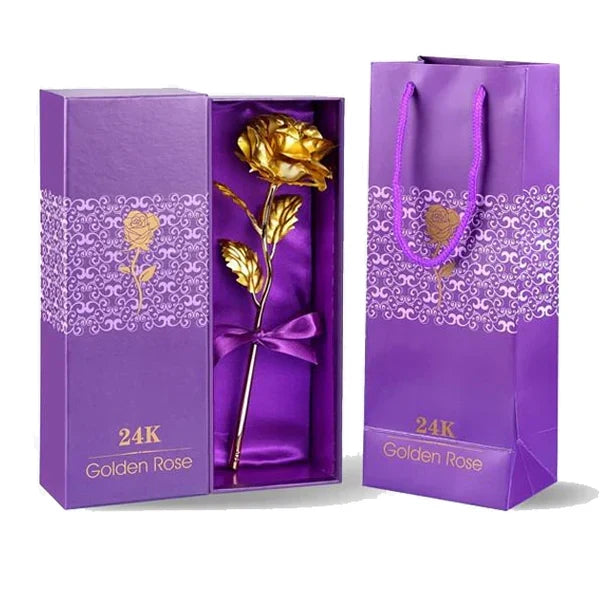 Elegant 24K Gold-Plated Rose in Luxurious Gift Box