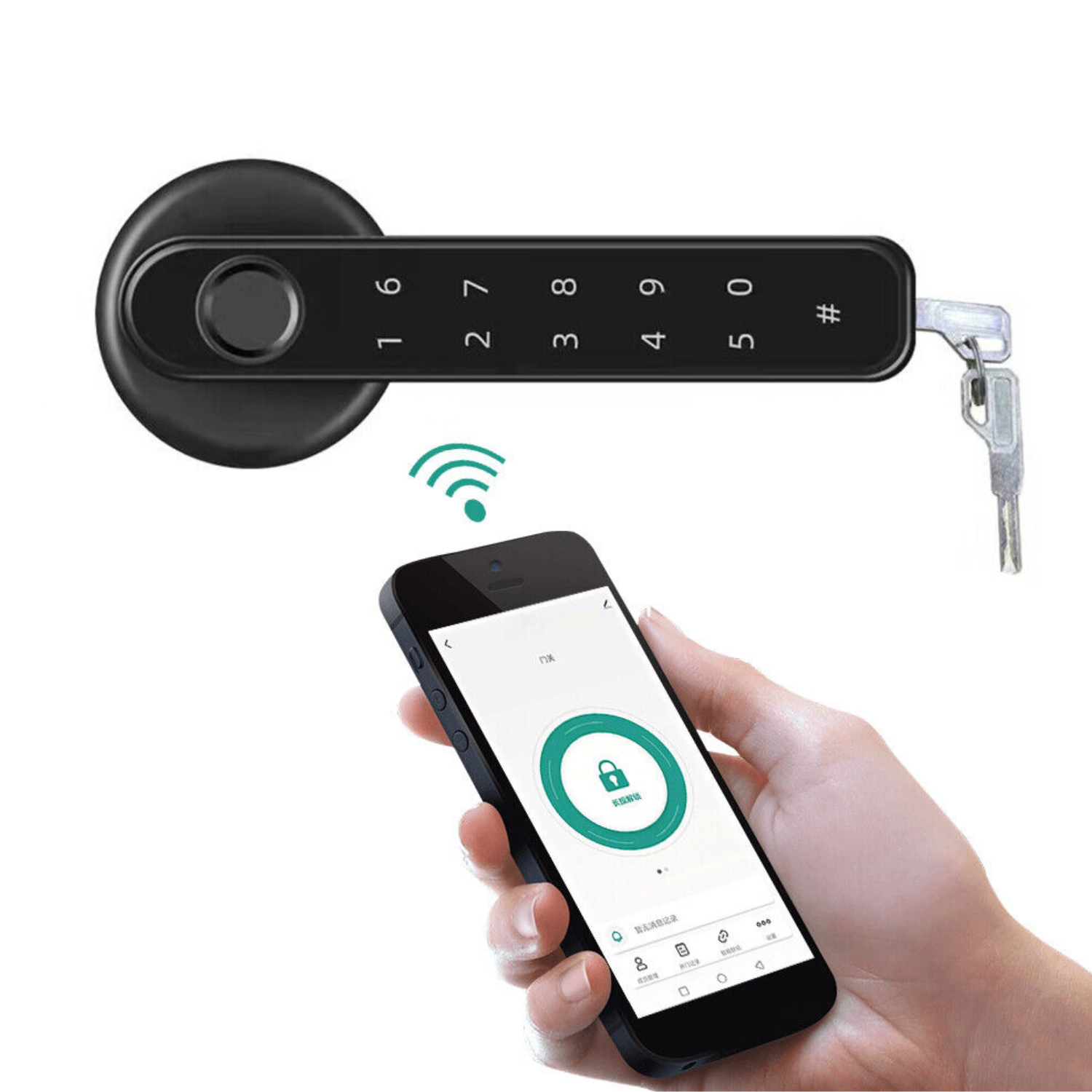 Advanced Bluetooth Fingerprint Door Lock with Mobile Control