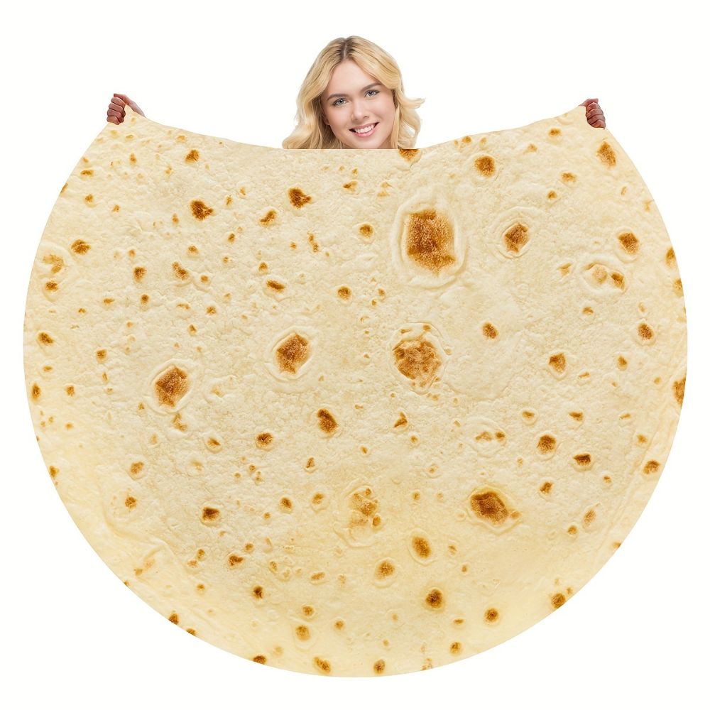Giant Tortilla Throw Blanket for Cozy Comfort