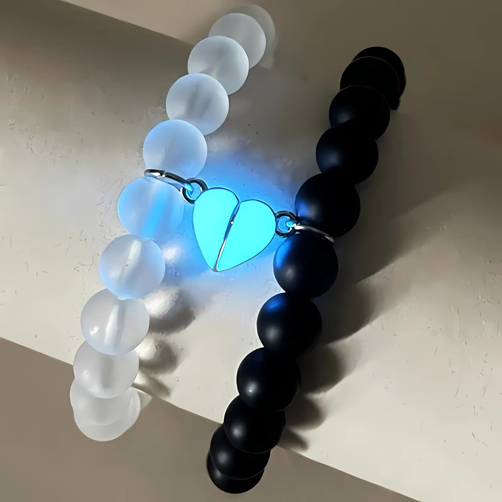 Radiant Bond Magnetic Love Bracelets for Couples