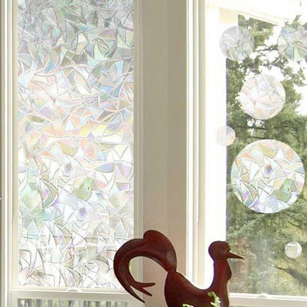 Vibrant Stained Glass Window Film for Enhanced Privacy