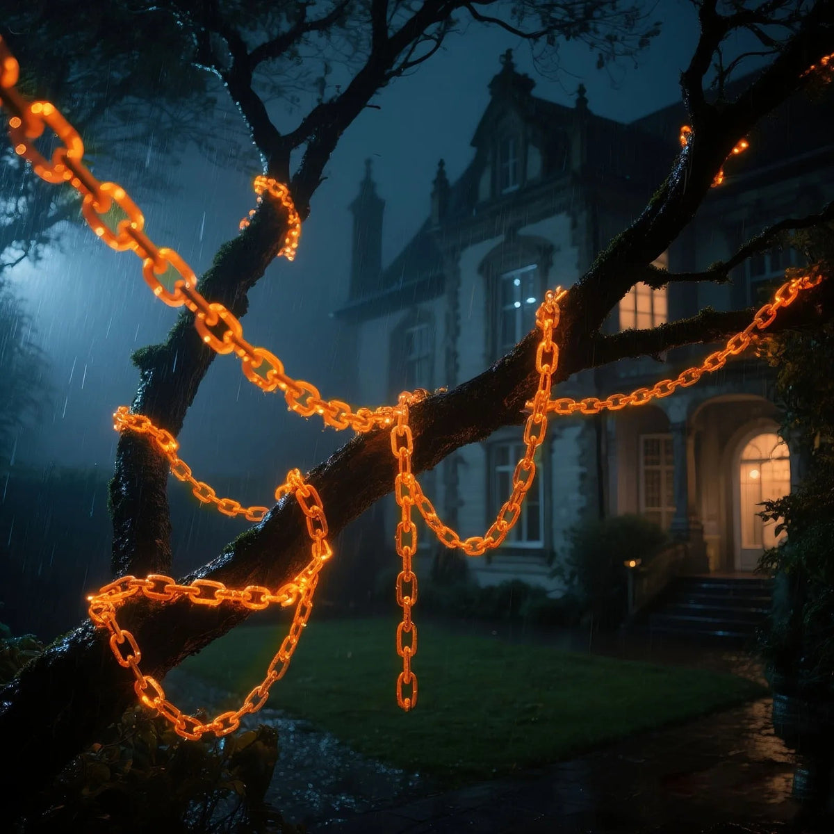 Spooktacular Glow Chains: LED String Lights for Halloween