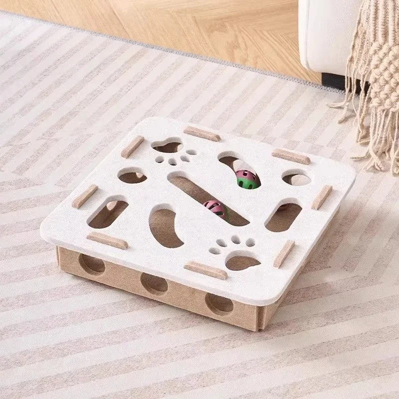 Feline Fun Zone Puzzle Toy Box