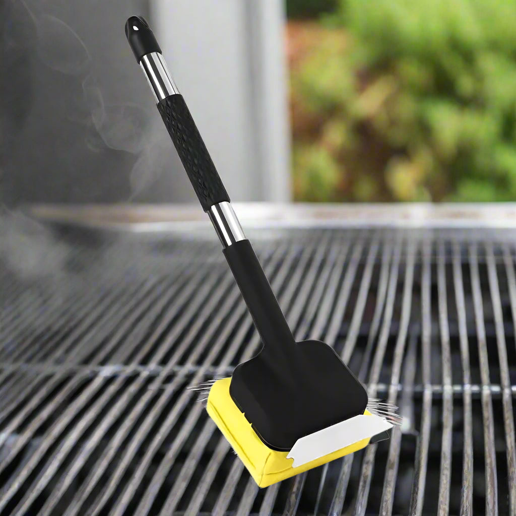 Ultimate Steam Cleaning Grill Brush with Scraper Tool