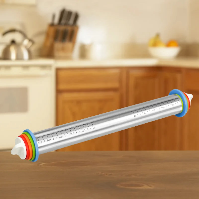 Versatile Precision Rolling Pin with Adjustable Thickness