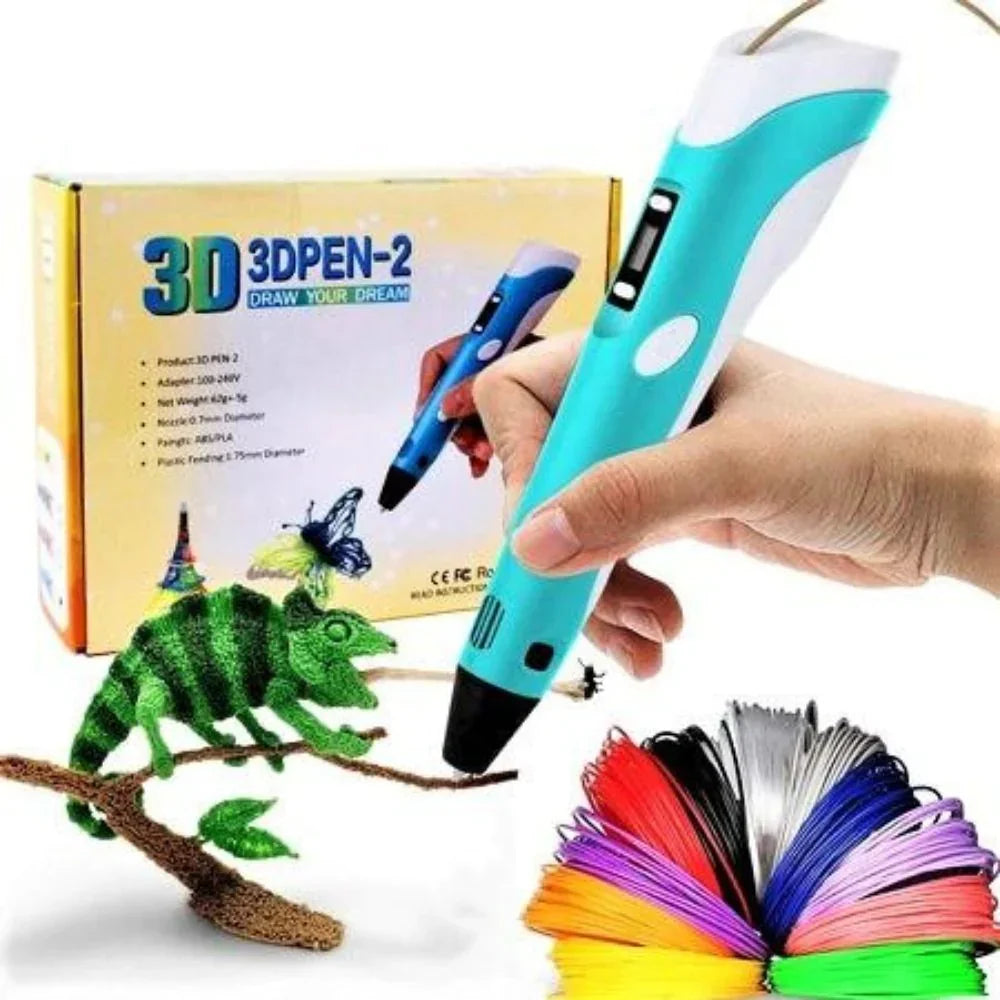 Creative 3D Art Pen for Kids with Eco-Friendly Filament Set