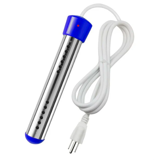 AquaBlitz 1500W Portable Immersion Heater - Efficient Water Heating Solution
