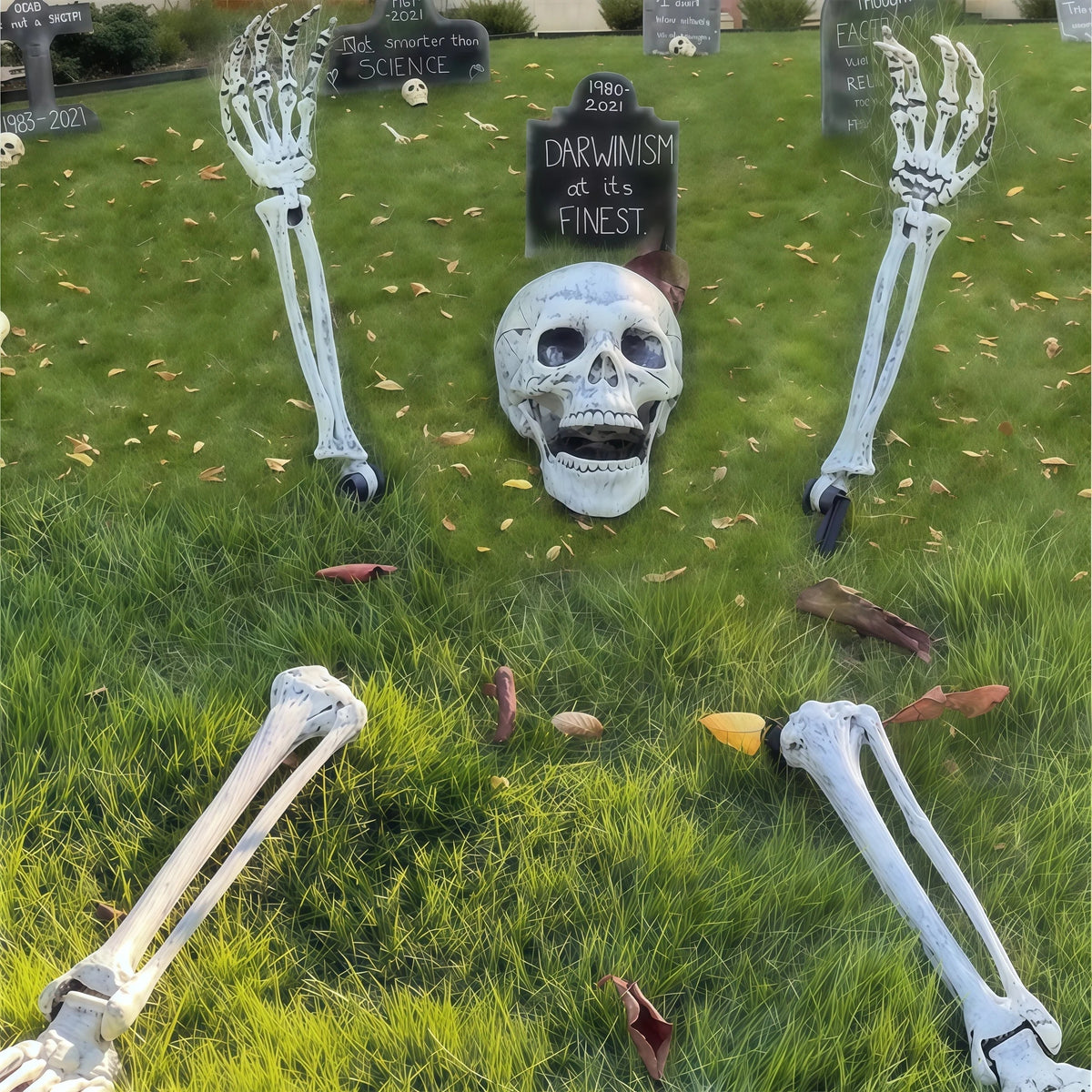 Haunting Skeleton Lawn Decor with Authentic Detailing