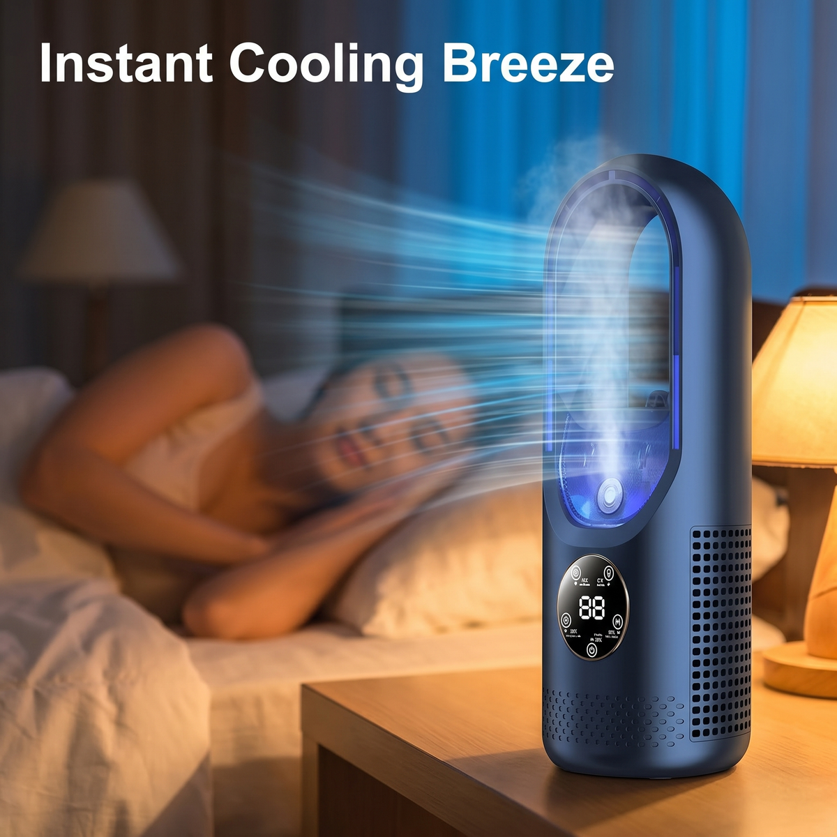 WhisperCool Portable Air Conditioner – Blade-Free Comfort for Home & Office