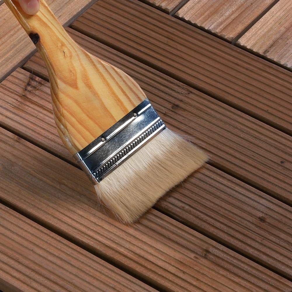 27-Piece Interlocking Wooden Deck Tiles for Outdoor Spaces
