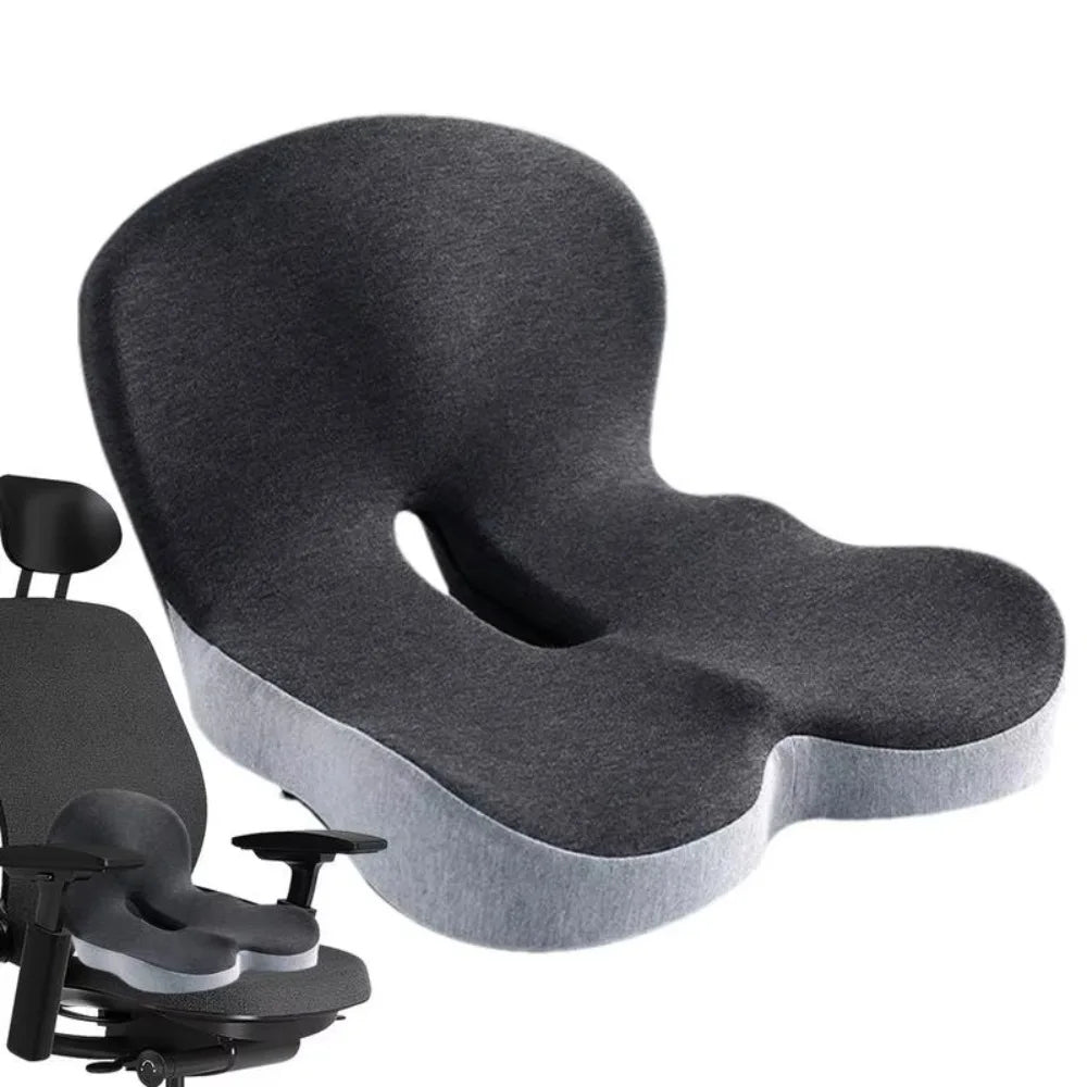 Ergonomic Memory Foam Back Support Seat Cushion