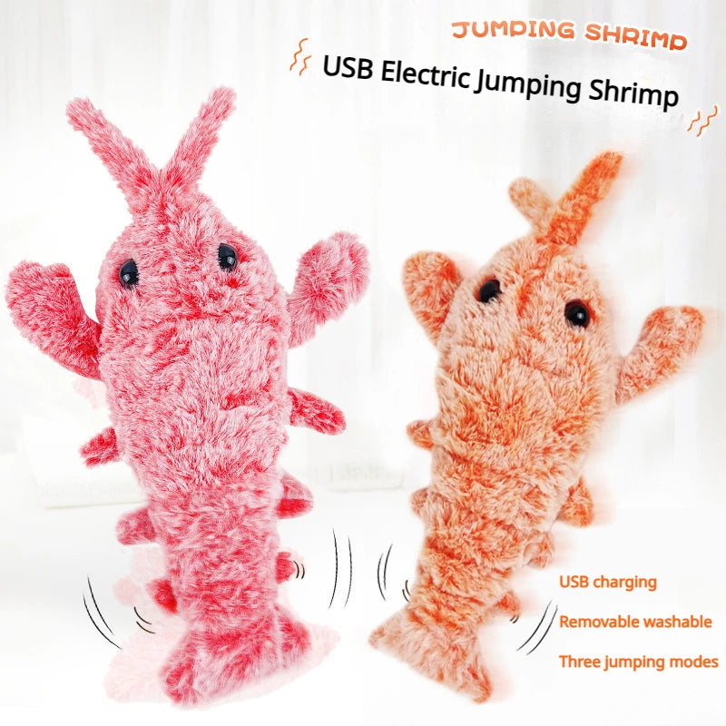 Interactive Plush Shrimp Toy for Playful Pets
