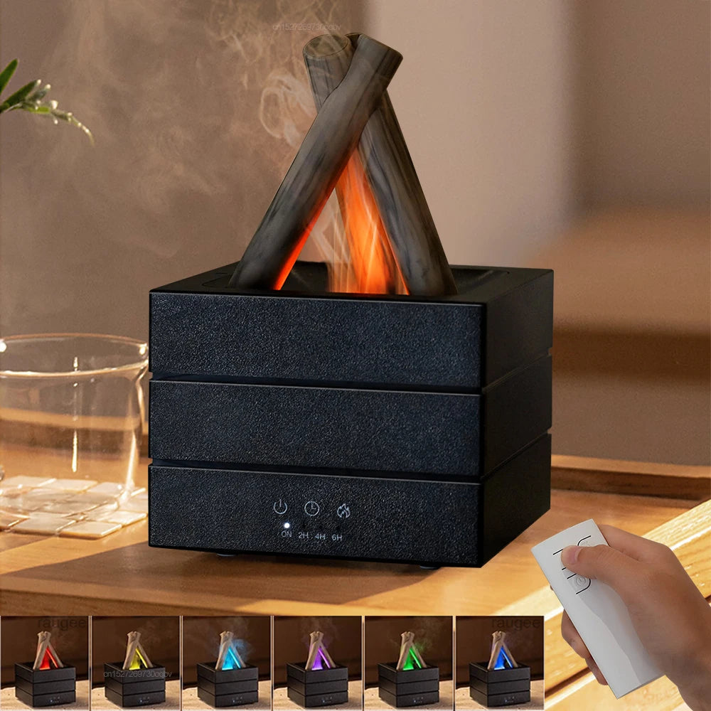Lumos Aroma Mist Diffuser – 9.85 oz Fragrance & Humidifier with Remote Control, Timer, LED Light & Auto Shut-Off