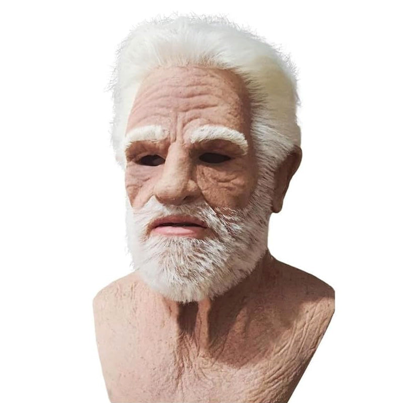 Lifelike Full-Face Latex Mask for Halloween & Cosplay Events