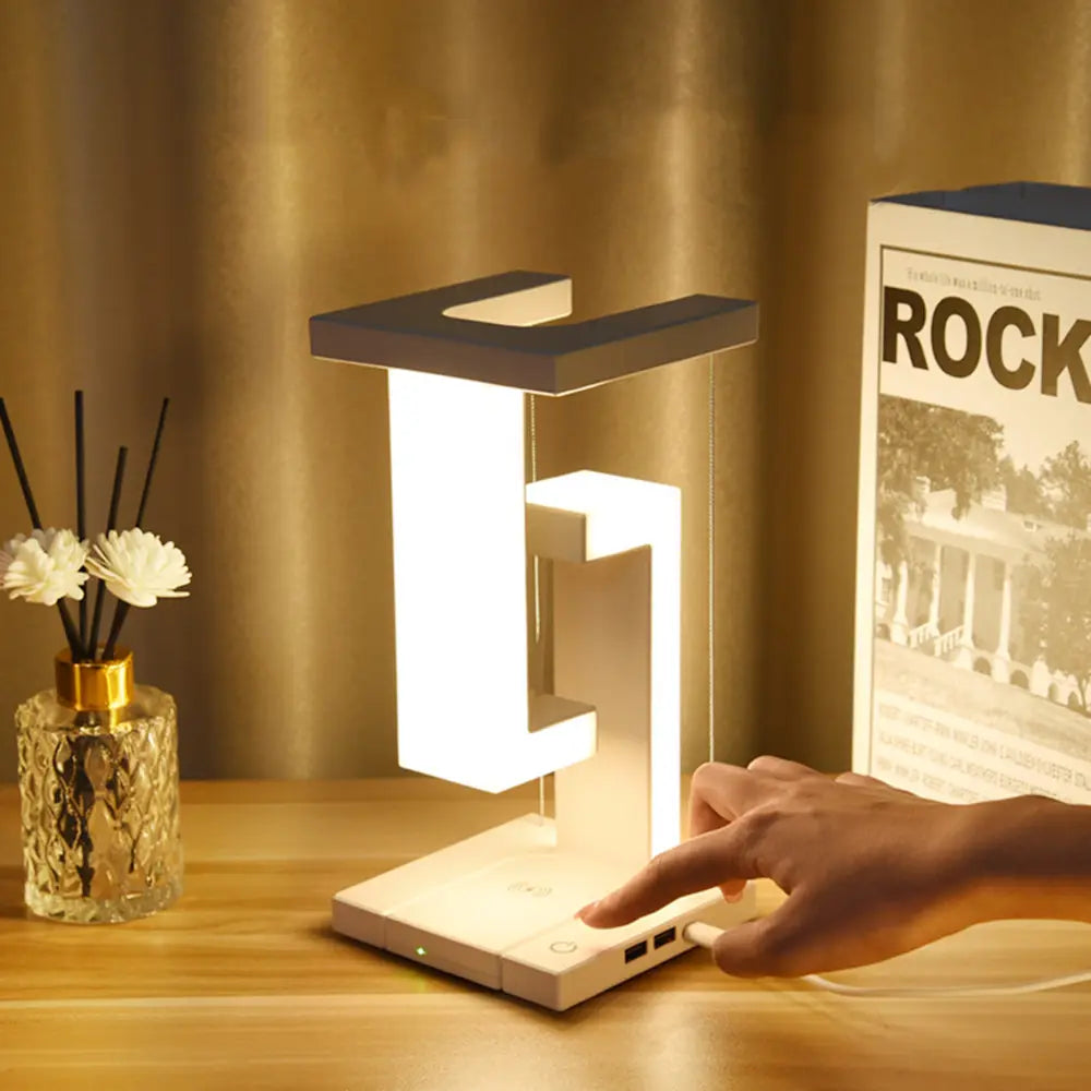 LED Desk Lamp with Wireless Charging Feature