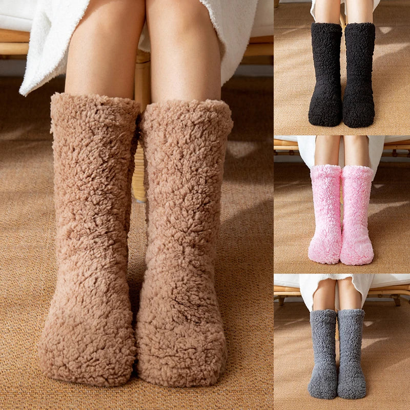 Cozy Velvet Thermal Indoor Socks for Winter Comfort